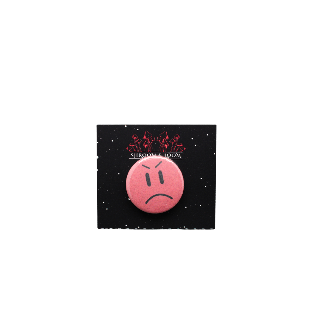 Angry face Pin